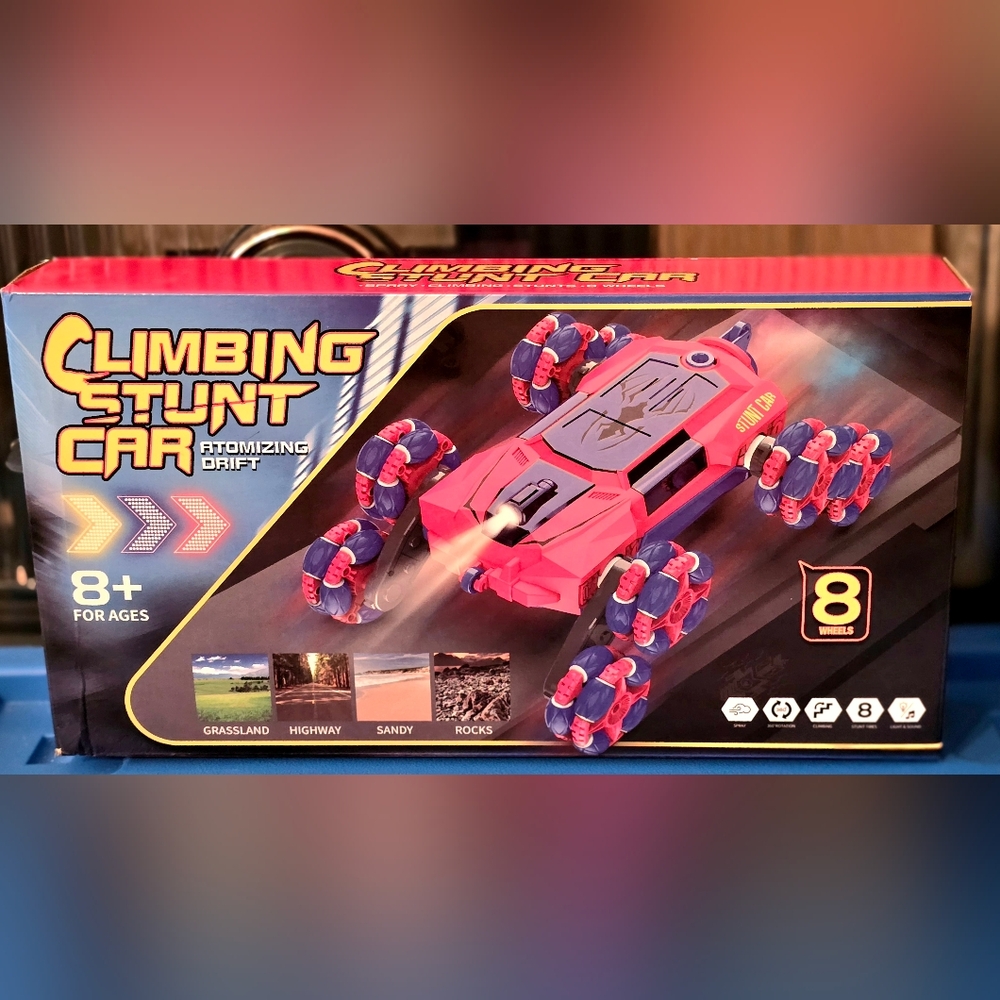 Wall Climbing Remote Control Car Gesture Sensing RC Stunt Car with Light & Music